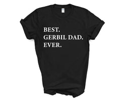 Gerbil T-Shirt, Best Gerbil Dad Ever Shirt Gift - 3300