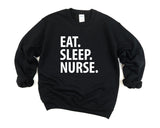 Gift for Nurses, Nursing sweater, Eat Sleep Nurse Sweatshirt Mens Womens - 1443