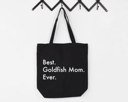Goldfish Mom Gift Bag, Best Goldfish Mom Ever Tote Bag | Long Handle Bags - 3030