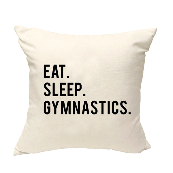 Gymnastics Cushion, Eat Sleep Gymnastics Pillow Cover - 612