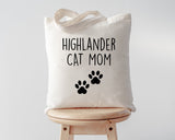Highlander Cat Bag, Highlander Cat Mom Tote Bag | Long Handle Bags - 2812