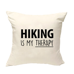 Hiker gift Cushion Cover, Hiking is my Therapy Pillow Cover - 1719