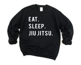 Jiu Jitsu Sweater, Eat Sleep Jiu Jitsu Sweatshirt Mens Womens Gift - 764