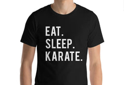 Karate t-shirt, Karate Gift, Eat Sleep Karate Shirt Men Womens - 602