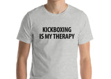 Kickboxing is my therapy T-shirt Mens Womens - 1280