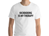 Kickboxing is my therapy T-shirt Mens Womens - 1280