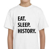 Kids History Shirt, Eat Sleep History Shirt Gift Youth T-Shirt - 1045