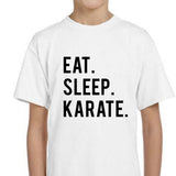 Kids Karate T-Shirt, Eat Sleep Karate Shirt Gift Youth Shirt - 602
