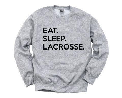 Lacrosse Sweater, Eat Sleep Lacrosse Sweatshirt Mens Womens Gifts - 643