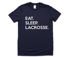 Lacrosse T-Shirt, Eat Sleep Lacrosse Shirt Mens Womens Gifts - 643