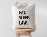 Law Student, Eat Sleep Law Tote Bag Long Handle Bags - 1059