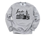 London Sweater, Vacation, London City Sweatshirt Mens Womens Gift - 4363