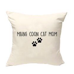 Maine Coon Cat Cushion Cover, Maine Coon Cat Mom Pillow Cover - 2385