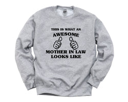 Mother in Law Gift, Awesome Mother in Law, Gift for Mother in Law, Mother in Law Sweatshirt - 1464