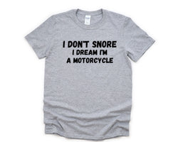 Motorcycle Shirt, Dad gift, Snoring Shirt, Loves His Motorcycle Shirt Father day gift, Grandpa Husband Gift - 4622