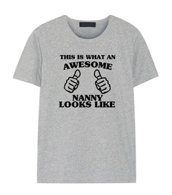 Nanny Shirt, Awesome Nanny T-Shirt Gift - 1659