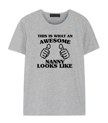 Nanny Shirt, Awesome Nanny T-Shirt Gift - 1659