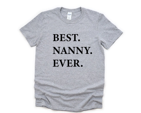 Nanny T-Shirt, Best Nanny Ever Shirt Gift for Nanny Birthday Gift - 1941