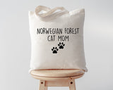 Norwegian Forest Cat Mom Tote Bag | Long Handle Bags - 2396