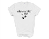 Norwegian Forest Cat TShirt, Norwegian Forest Cat Mom, Norwegian Forest Cat Lover Gift shirt Womens - 2396