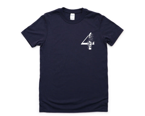 Number Shirt, Number 4 Shirt, Botanical Flowers Tee - 4482