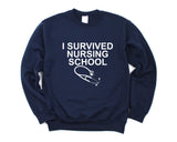 Nursing School Sweater, Nurse Graduation gift Mens Womens Nurse Sweater - 860