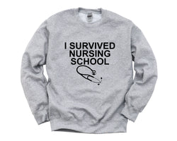Nursing School Sweater, Nurse Graduation gift Mens Womens Nurse Sweater - 860