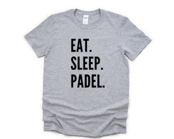Padel Tennis T-Shirt, Eat Sleep Padel Shirt Mens Womens Gift - 4765