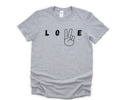 Peace Shirt, Love Hand Signs, Retro ASL Shirt Graphic tshirt Mens Womens Gift - 4375