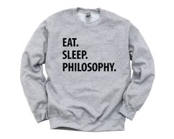 Philosophy Sweater, Eat Sleep Philosophy Sweatshirt Mens Womens Gift - 1050