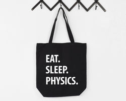 Physics Teacher Gift, Eat Sleep Physics Tote Bag | Long Handle Bag - 1305