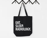 Radiologist gift, Eat Sleep Radiology Tote Bag | Long Handle Bags - 2253