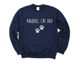 Ragdoll Cat Sweater, Ragdoll Cat Dad Sweatshirt Gift - 3284