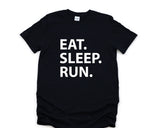 Running Shirt, Gifts For Runners, Eat Sleep Run T-Shirt Mens Womens Gift - 1774