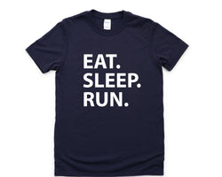 Running Shirt, Gifts For Runners, Eat Sleep Run T-Shirt Mens Womens Gift - 1774