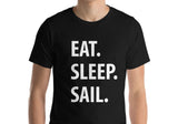 Sailing Gift, Gifts For Sailers, Eat Sleep Sail shirt Mens Womens - 653