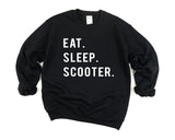 Scooter Sweater, Scooter Gifts, Eat Sleep Scooter Sweatshirt Gift for Men & Women - 754