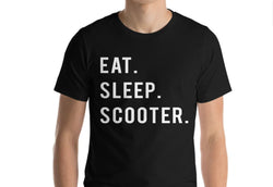 Scooter shirt, Eat Sleep Scooter Tshirt Gift for Men Women - 754