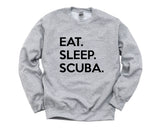 Scuba, Scuba gifts, Scuba Sweater, Scuba diver gift, Eat Sleep Scuba Sweatshirt Gift for Men & Women - 650