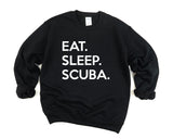 Scuba, Scuba gifts, Scuba Sweater, Scuba diver gift, Eat Sleep Scuba Sweatshirt Gift for Men & Women - 650
