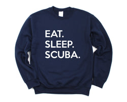 Scuba, Scuba gifts, Scuba Sweater, Scuba diver gift, Eat Sleep Scuba Sweatshirt Gift for Men & Women - 650