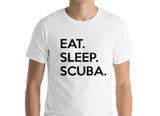 Scuba T-shirt, Gifts For Scuba Divers, Eat Sleep Scuba shirts - 650