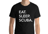 Scuba T-shirt, Gifts For Scuba Divers, Eat Sleep Scuba shirts - 650