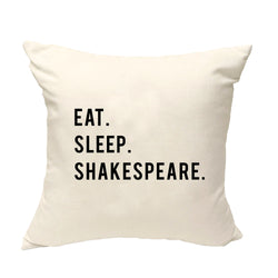 Shakespeare Cushion Cover, Eat Sleep Shakespeare Pillow Cover - 770
