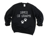 Siamese Cat Grandma Sweatshirt Siamese Cat Lover Gift Womens Sweater - 3294