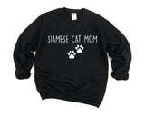Siamese Cat Sweater, Siamese Cat Mom Sweatshirt Womens Gift - 2382