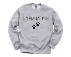 Siberian Cat Sweater, Siberian Cat Mom Sweatshirt Womens Gift - 2397