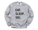 Ski, Ski gifts, Ski Sweater, Skier gift, Eat Sleep Ski Sweatshirt Gift for Men & Women - 760