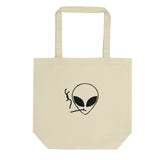 Smoking Alien Tote Bag, Alien Bag, Alien Tote Bag | Long Handle Bag - 170