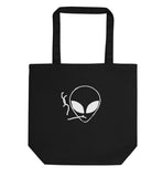 Smoking Alien Tote Bag, Alien Bag, Alien Tote Bag | Long Handle Bag - 170